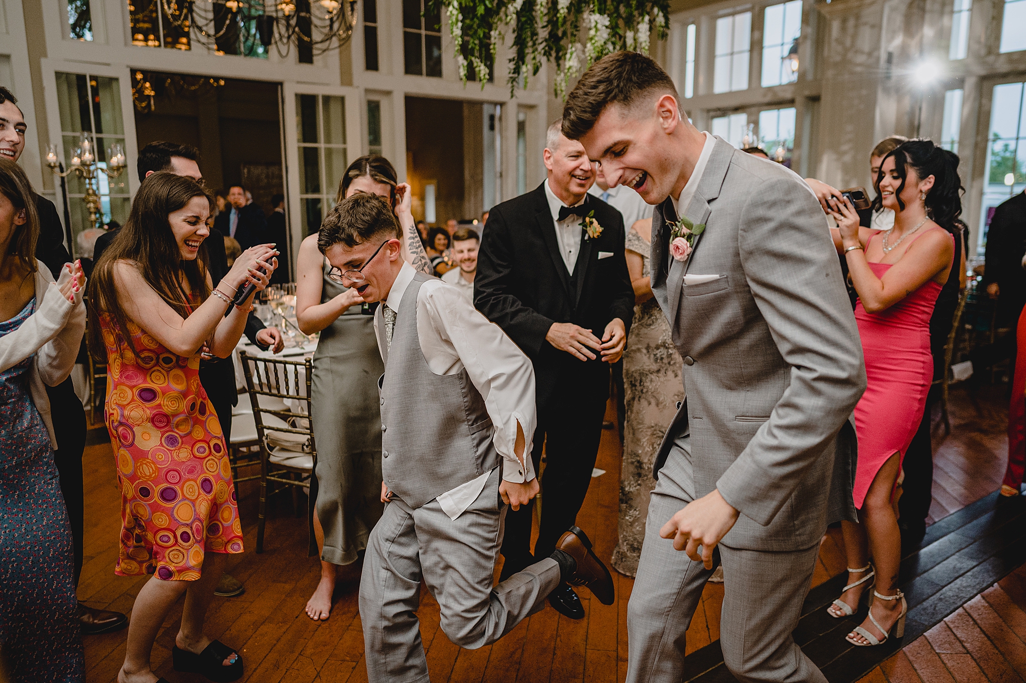 wedding guest dance during NJ wedding reception
