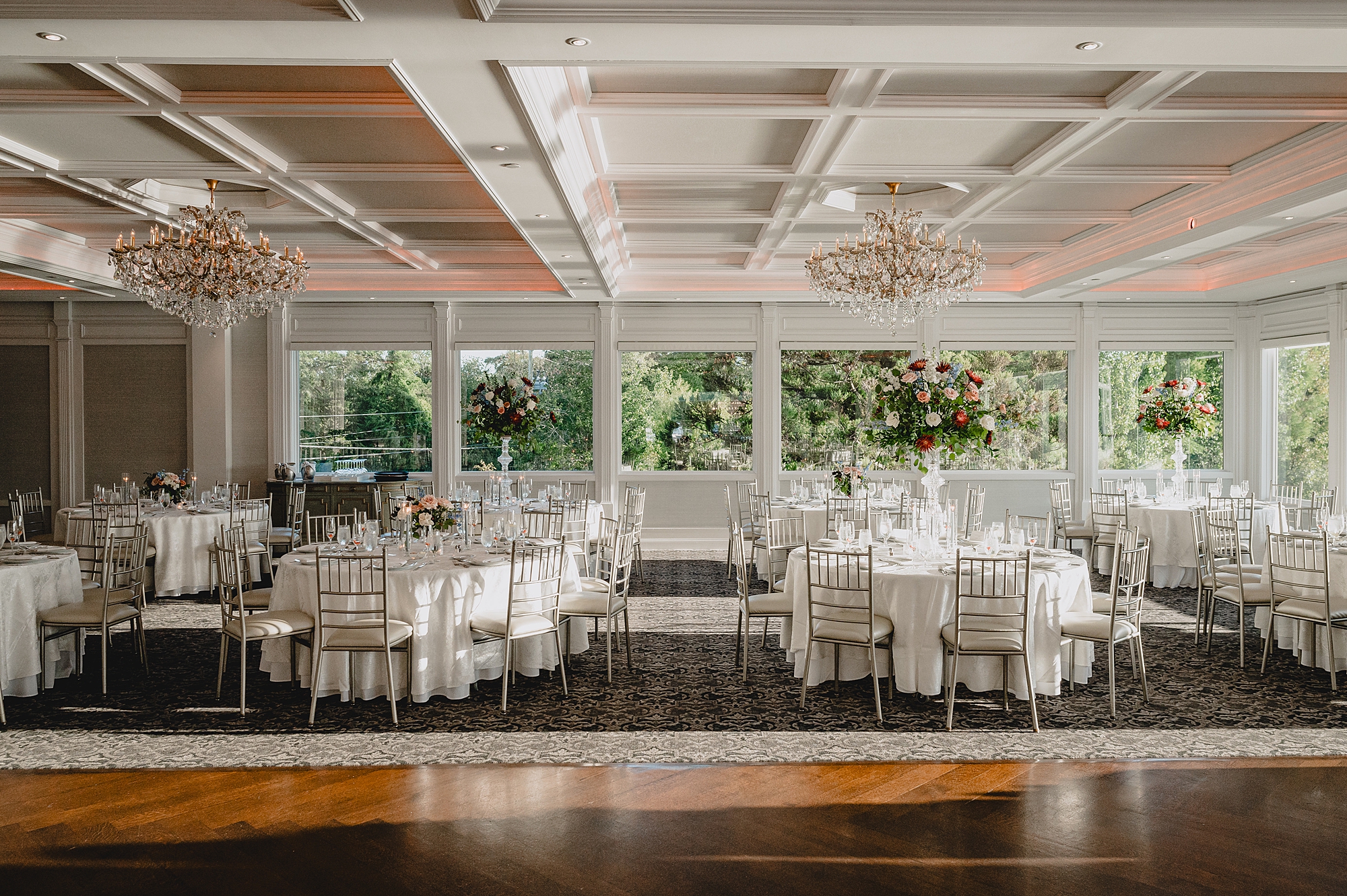 fall wedding reception at the Mill Lakeside Manor