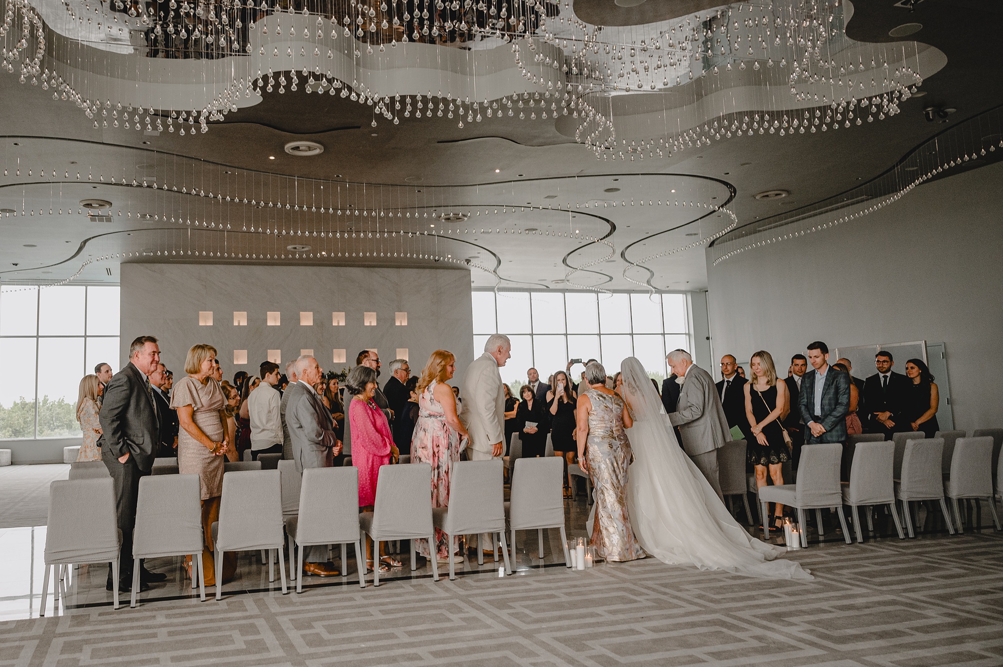 wedding ceremony inside Above Staten Island