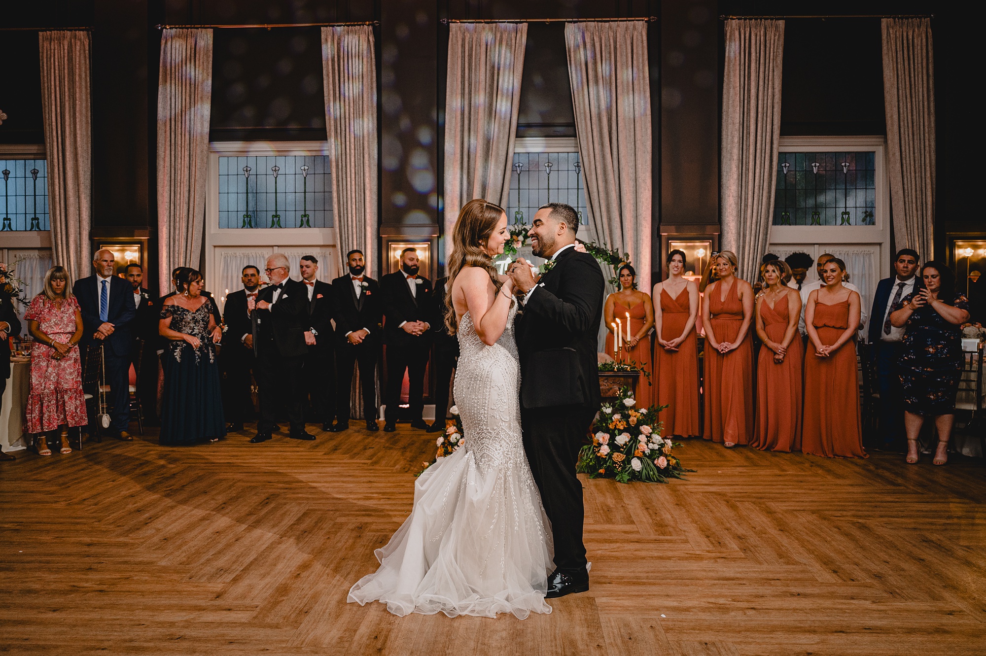 first dance for bride and groom at David's Country Inn