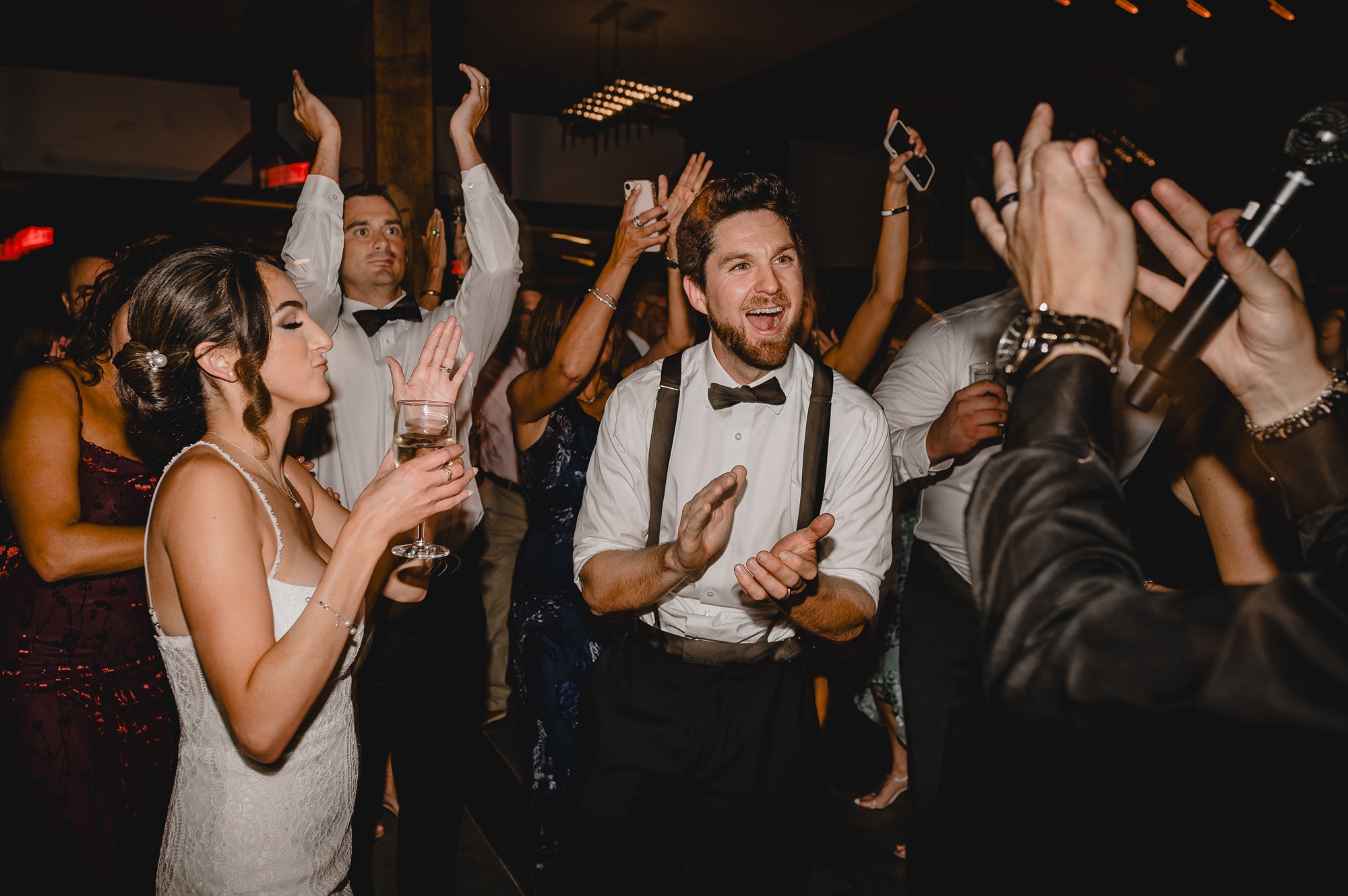 wedding guest dance during NJ wedding reception