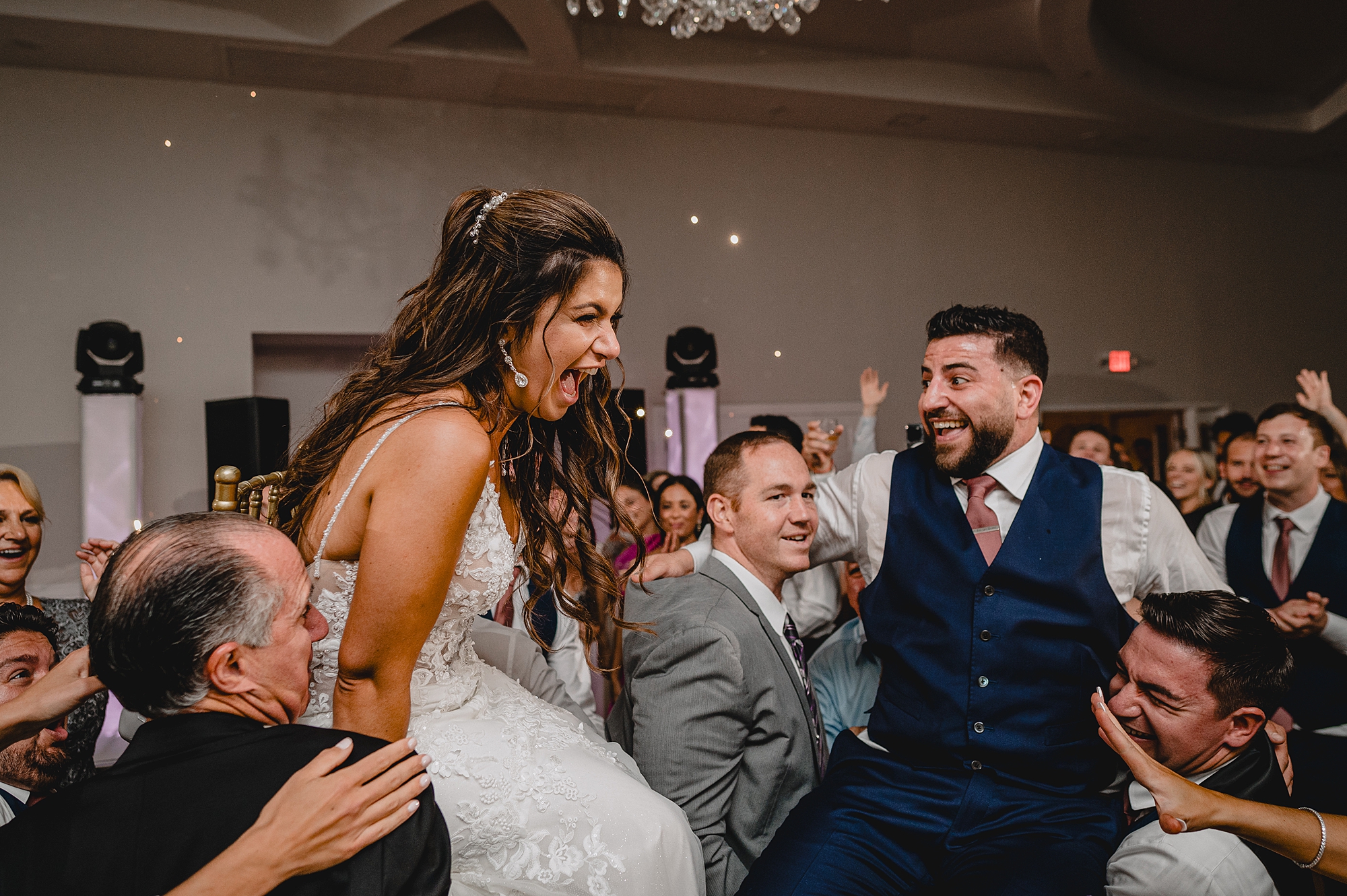 wedding guests dance at Sparta NJ wedding reception