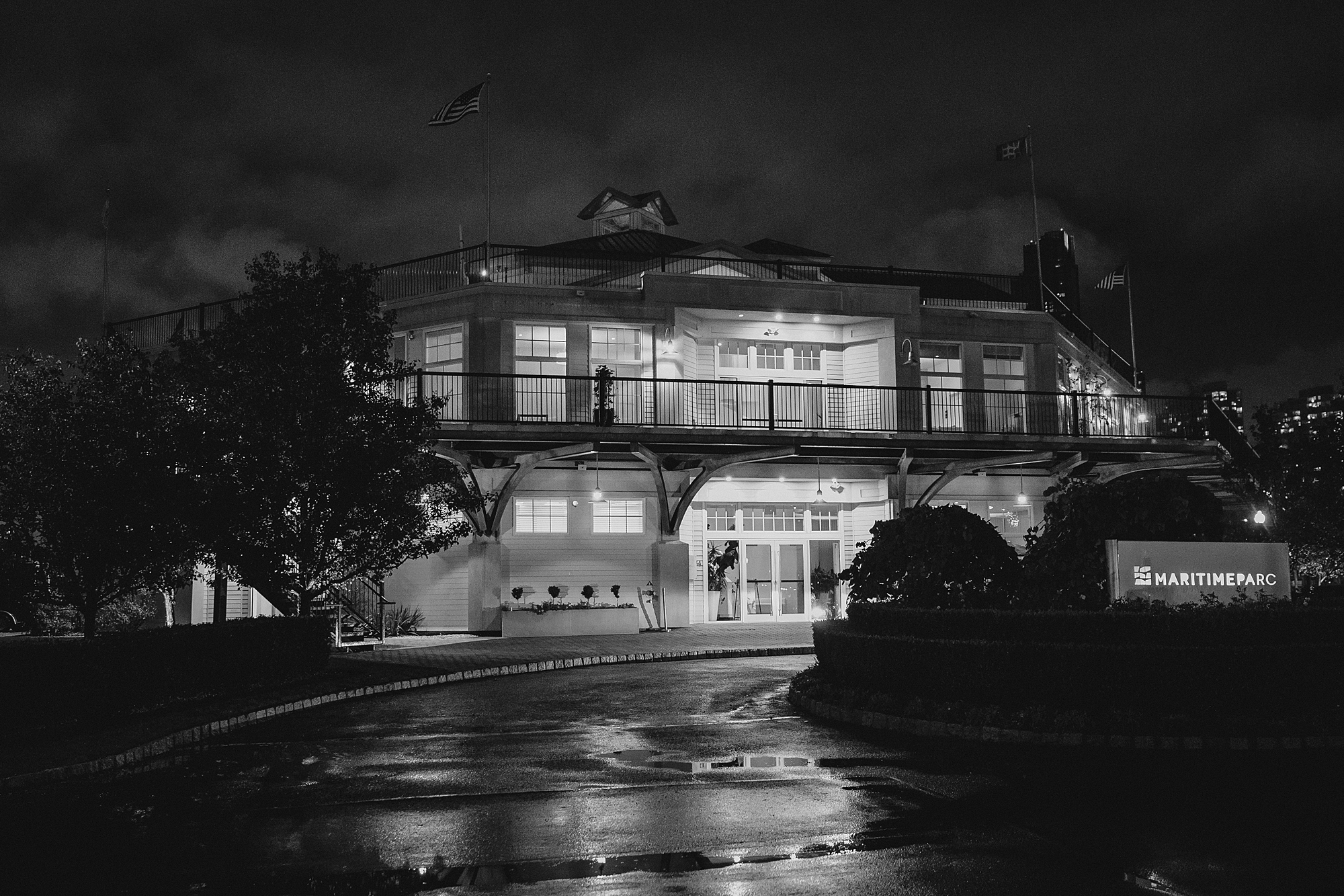 nighttime photo of Maritime Parc
