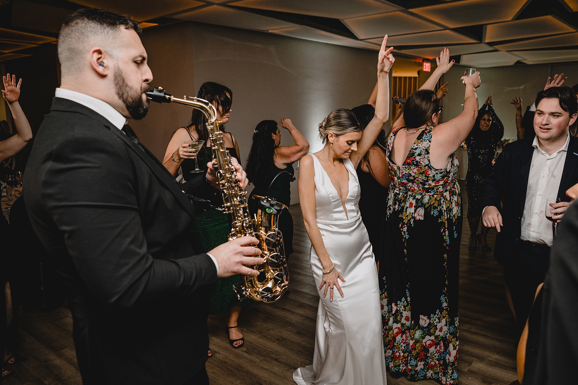 bride dances at NJ wedding reception