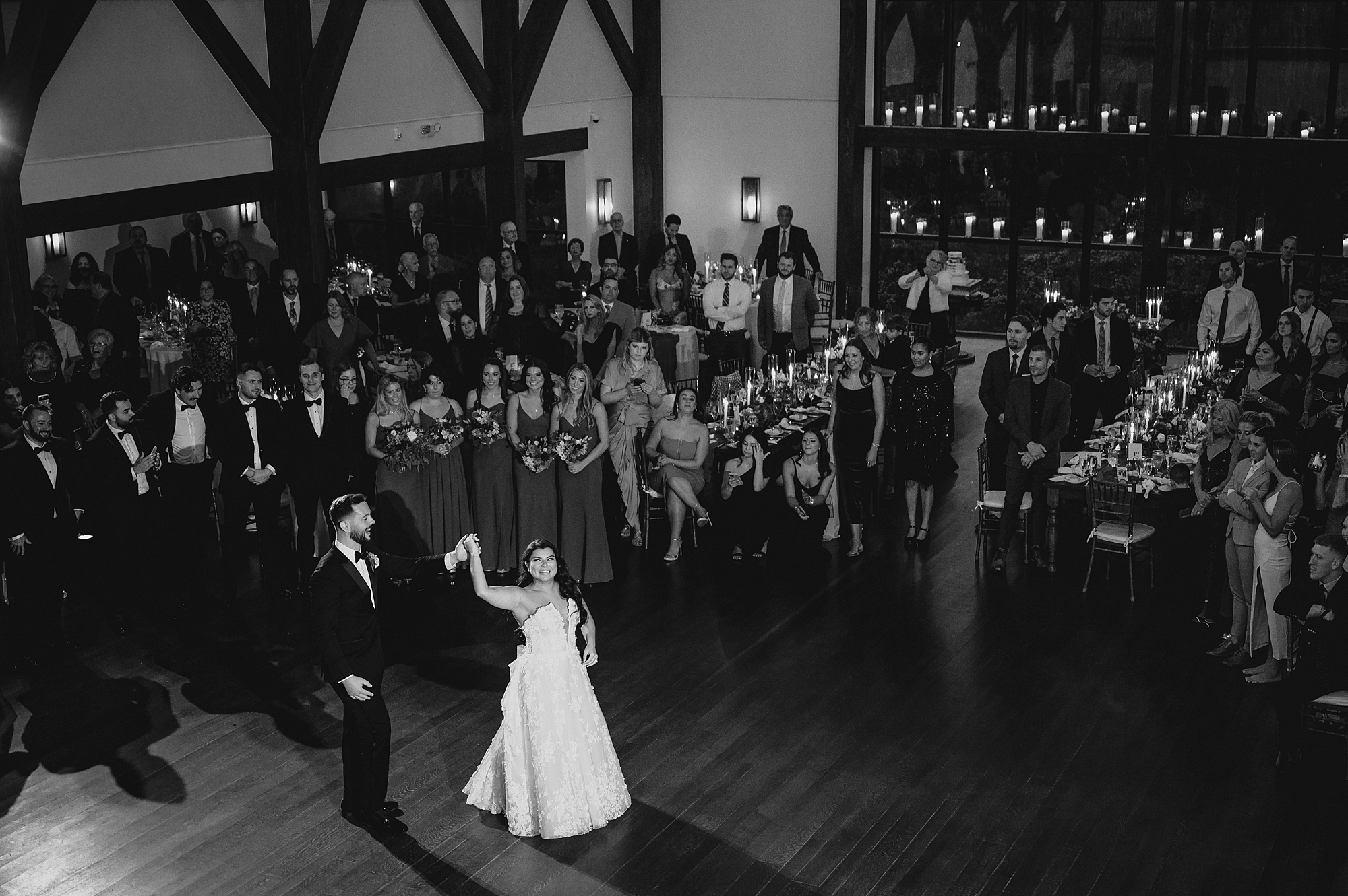bride and groom dance during Andover NJ wedding reception