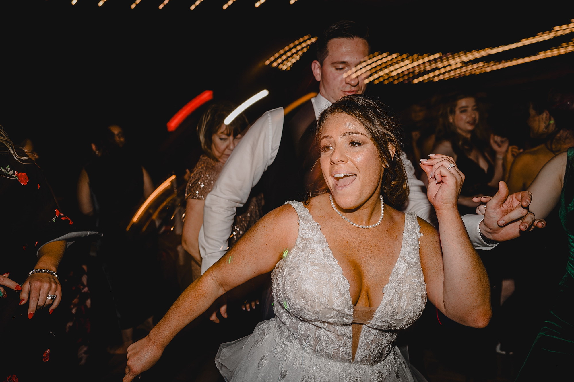 bride and groom dance during Cortlandt, NY reception