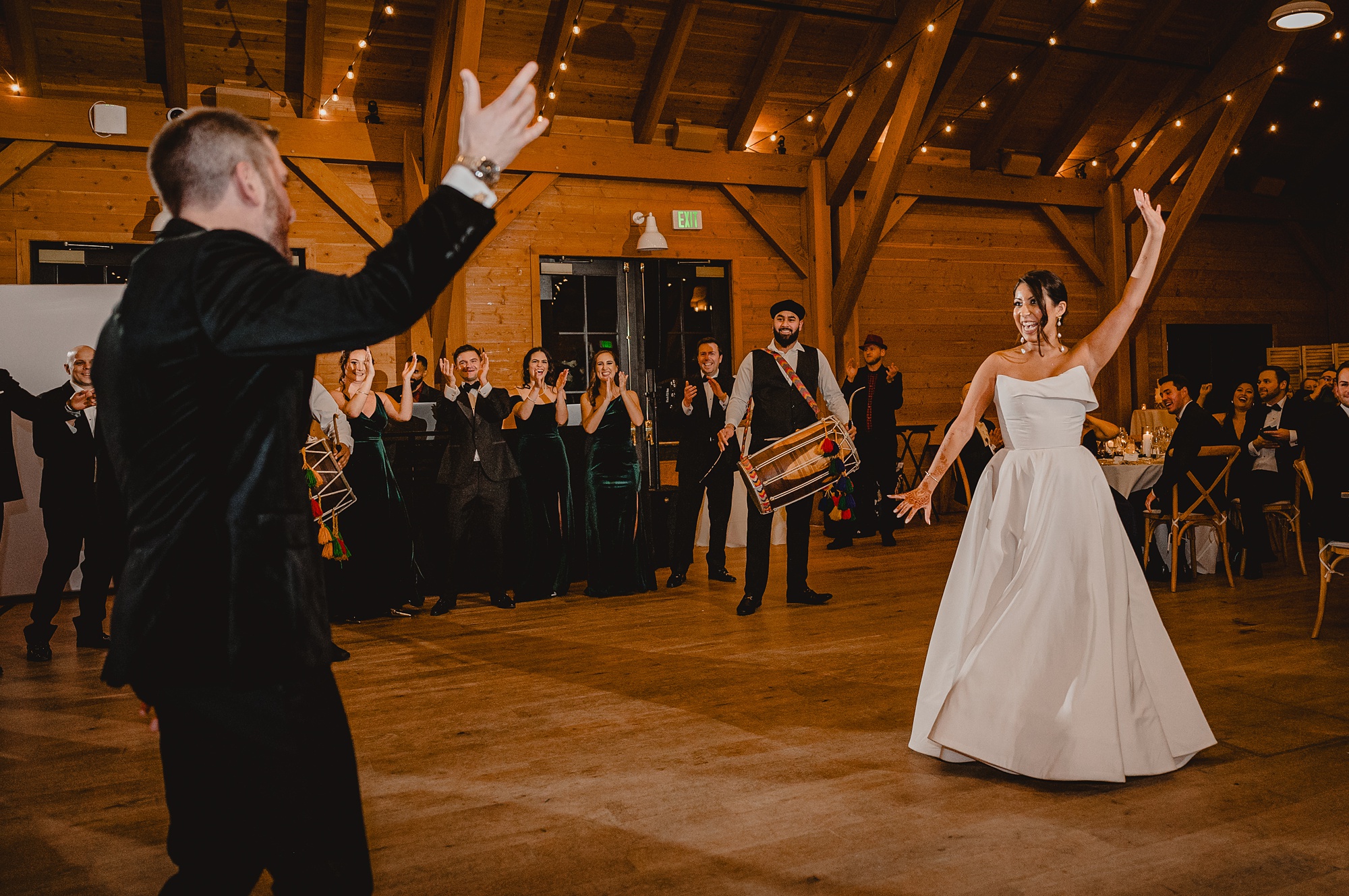 bride and groom dance during NJ wedding reception 