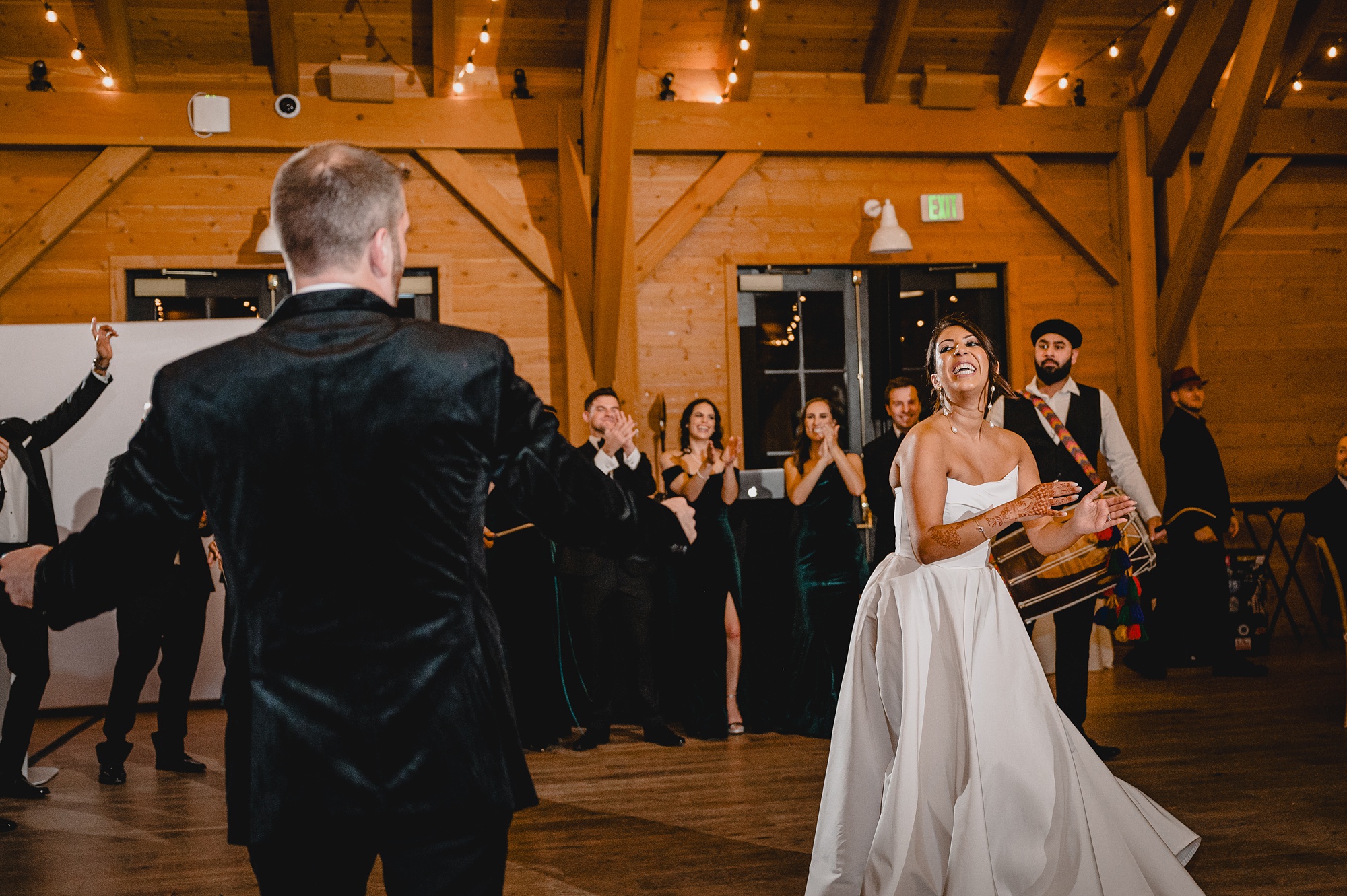 bride and groom dance during NJ wedding reception 