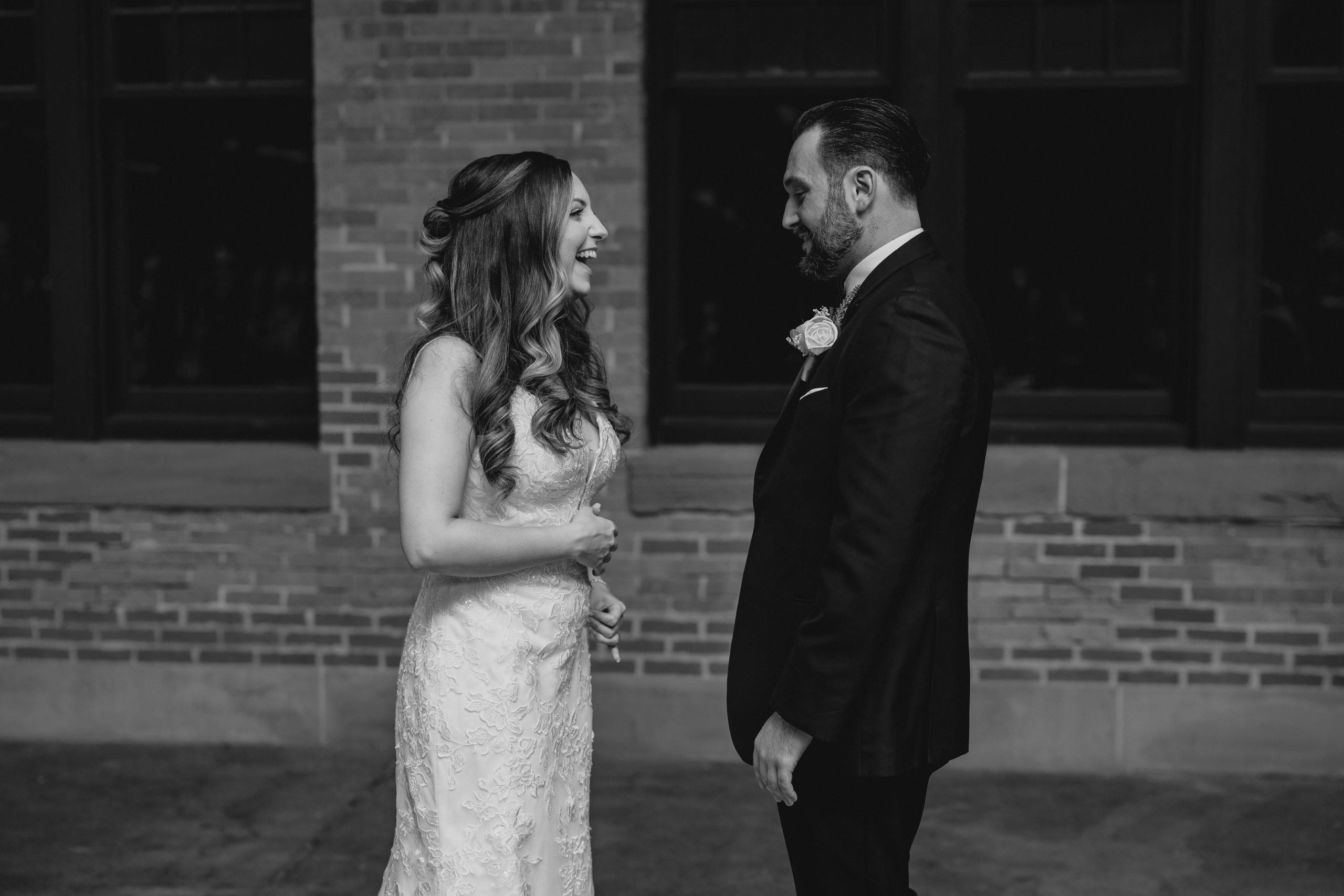 Couple before their wedding at Maritime Parc.