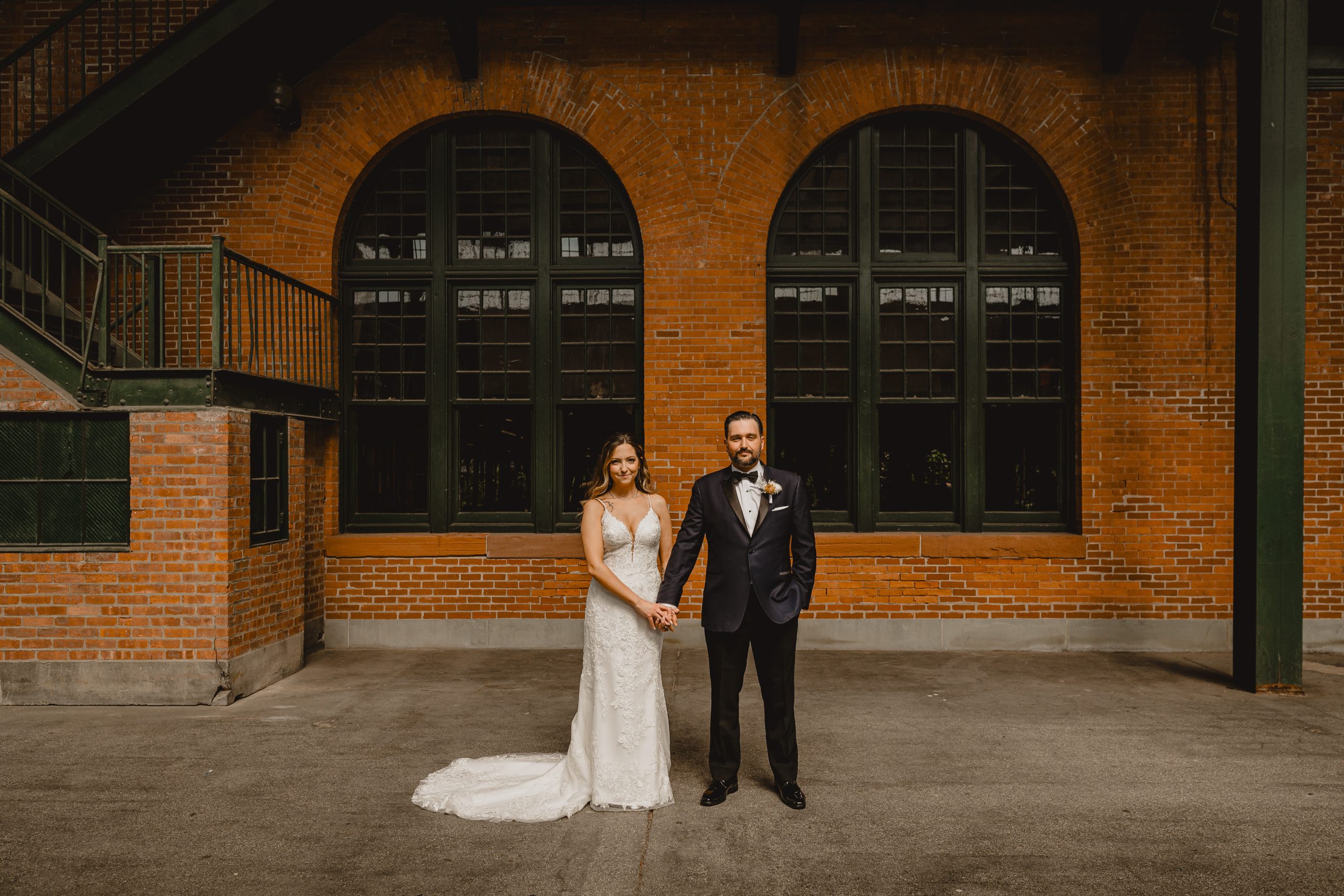 Couple before their wedding at Maritime Parc.