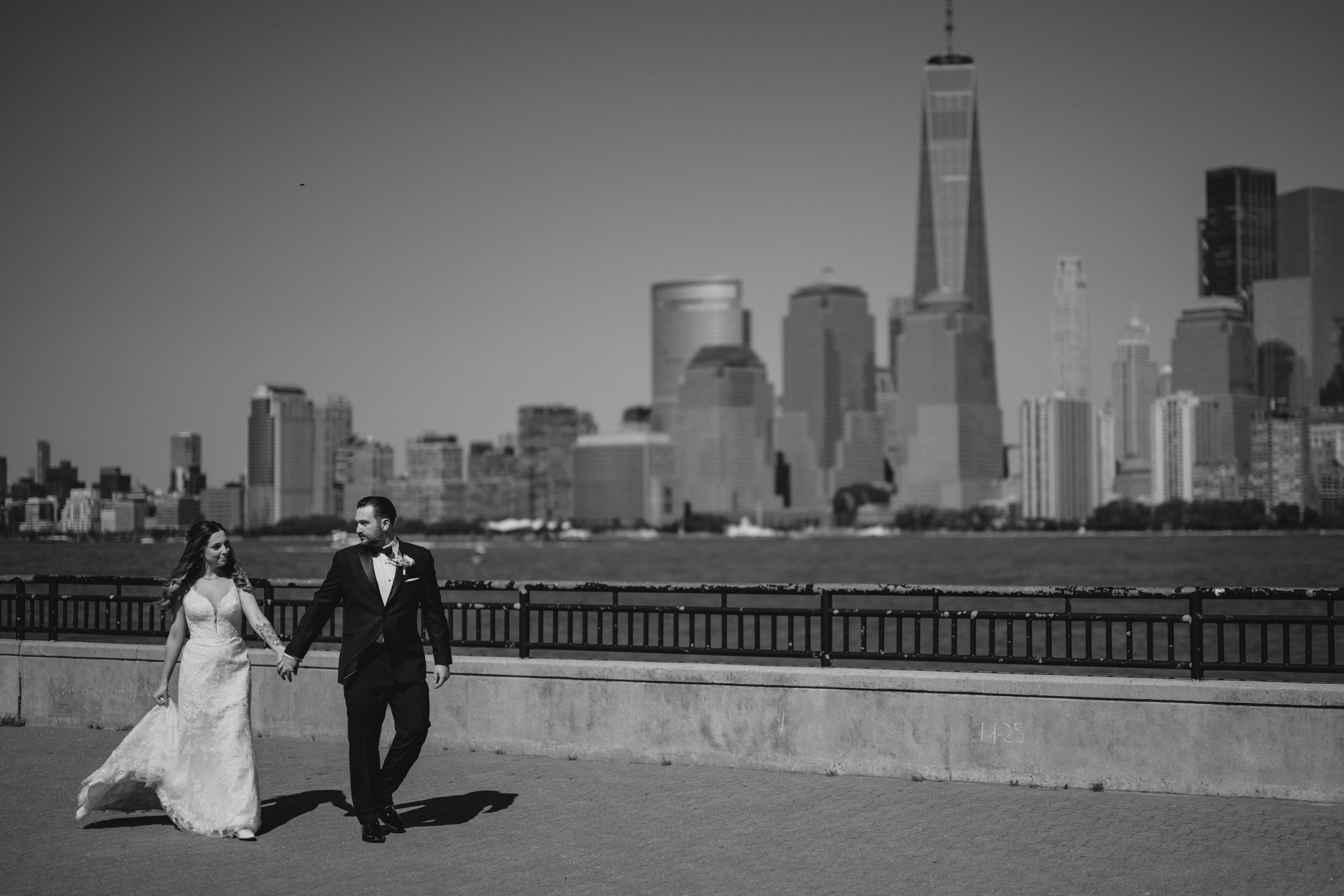 Couple walking before their wedding at Maritime Parc.