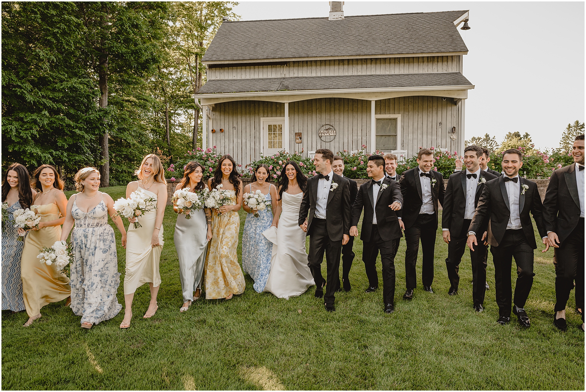 Perona Farms Reserve wedding photos, wedding party photos