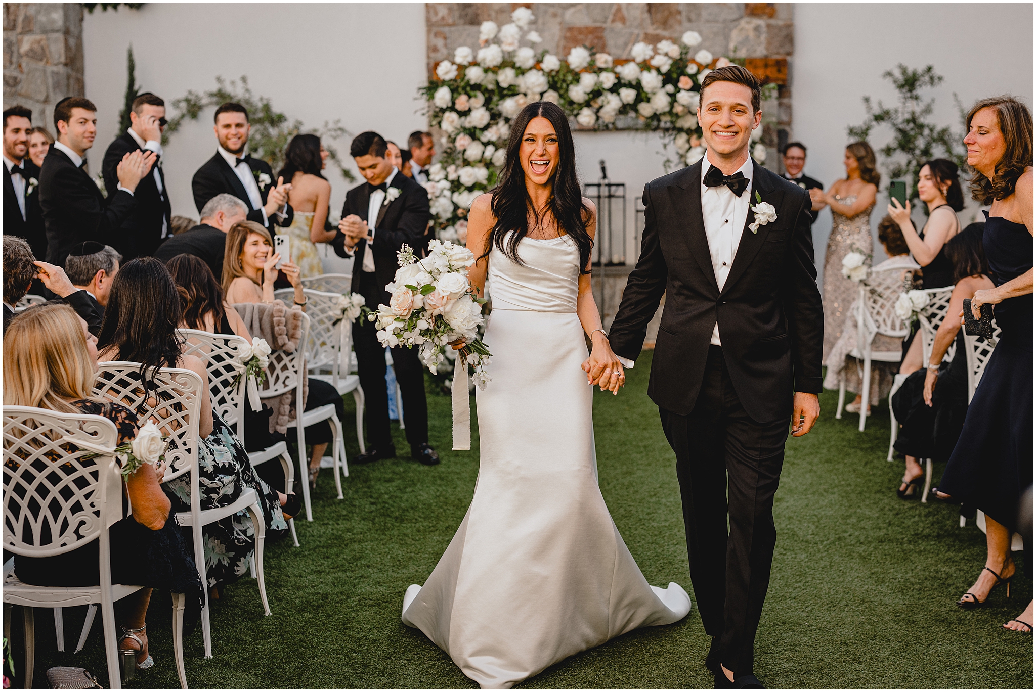 Perona Farms Reserve wedding ceremony, Made of leaves florist