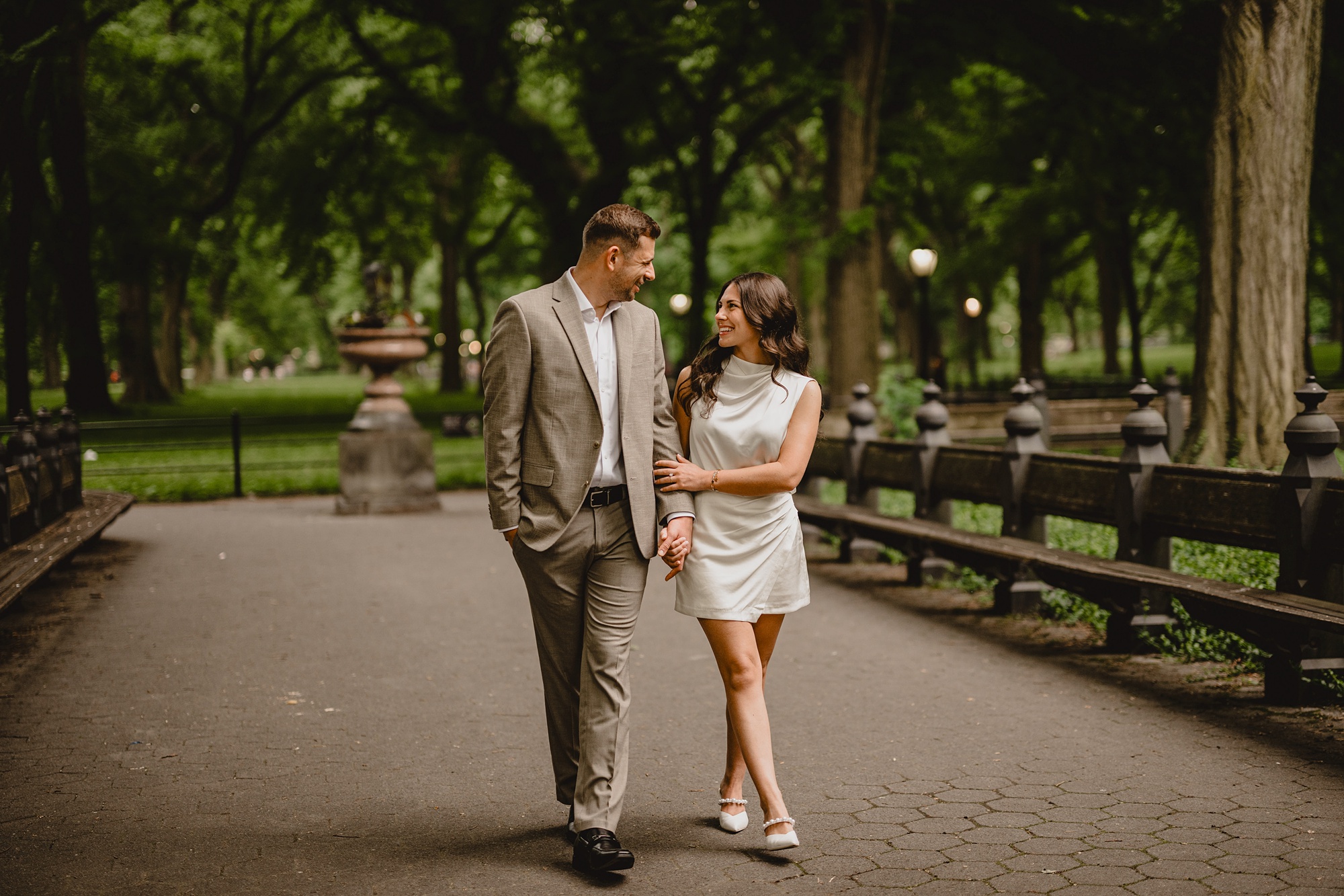 NYC Engagement Photo Locations including Central Park shared by NY wedding photographers