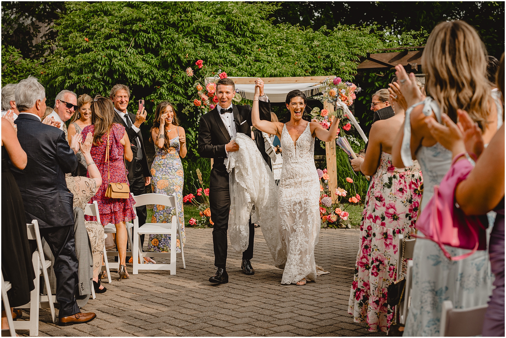 wedding ceremony at sussex county fairgrounds