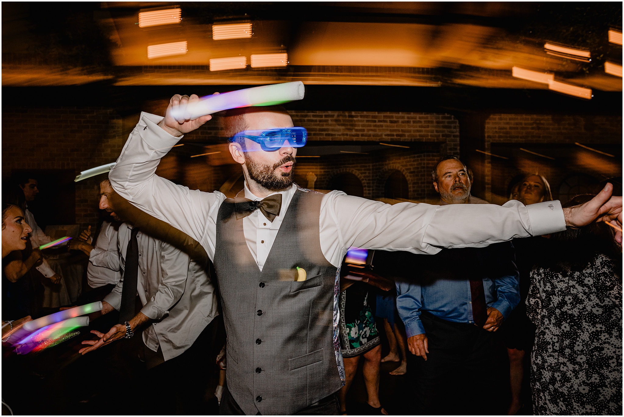 groom at Wedding at Perona Farms