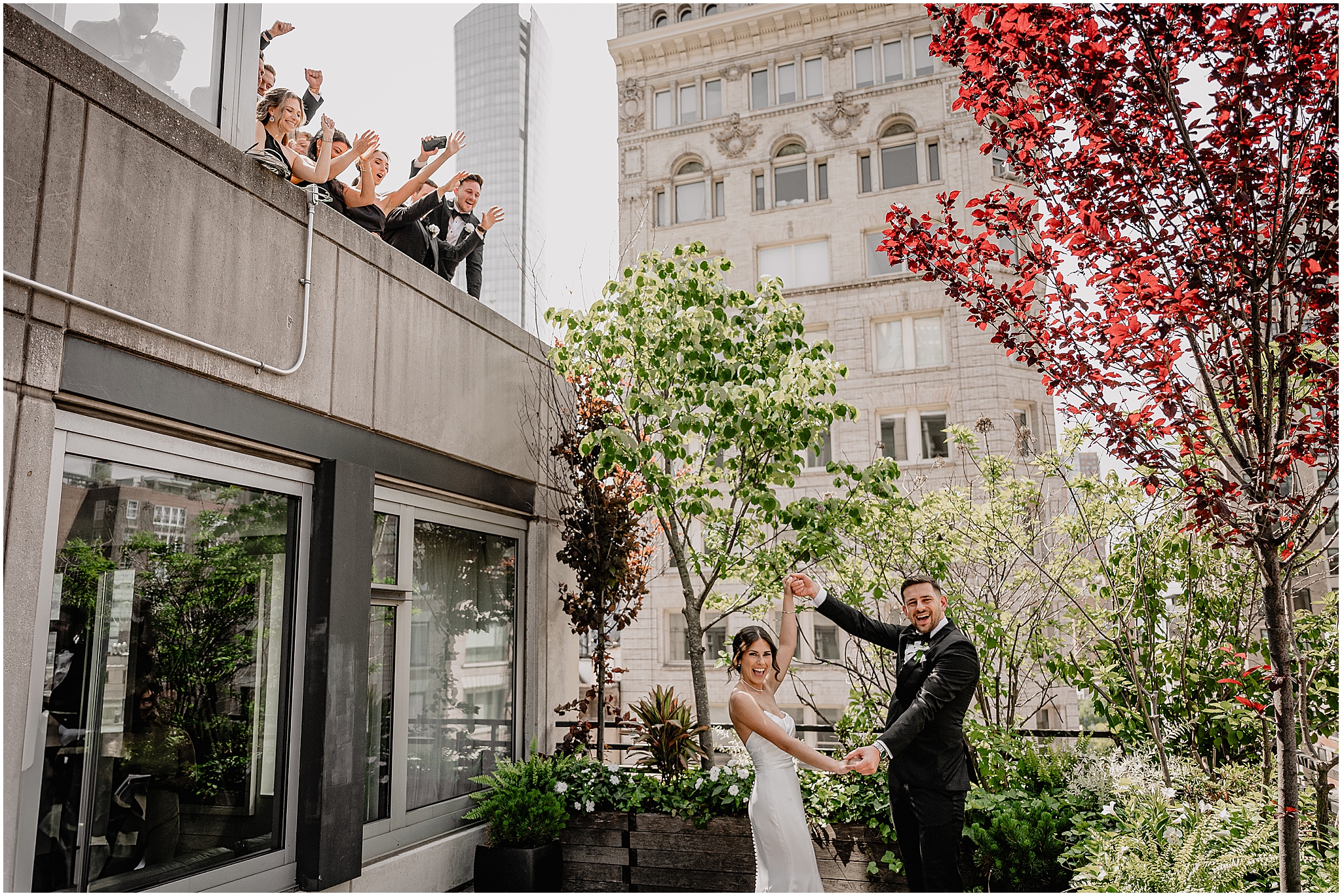 groom and groomsmen for the Tribeca Rooftop wedding