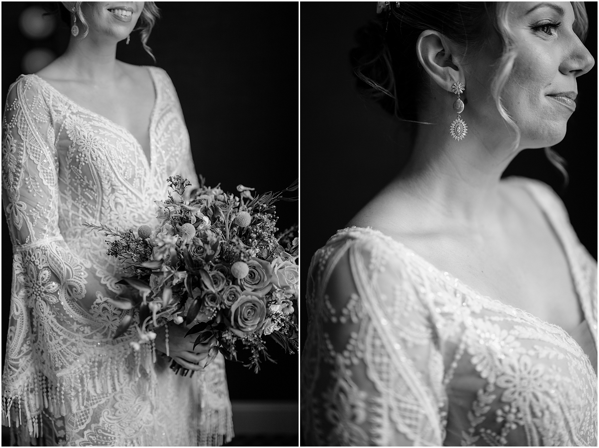 A stunning bride portrait before the Unforgettable Porta Montclair Wedding.
