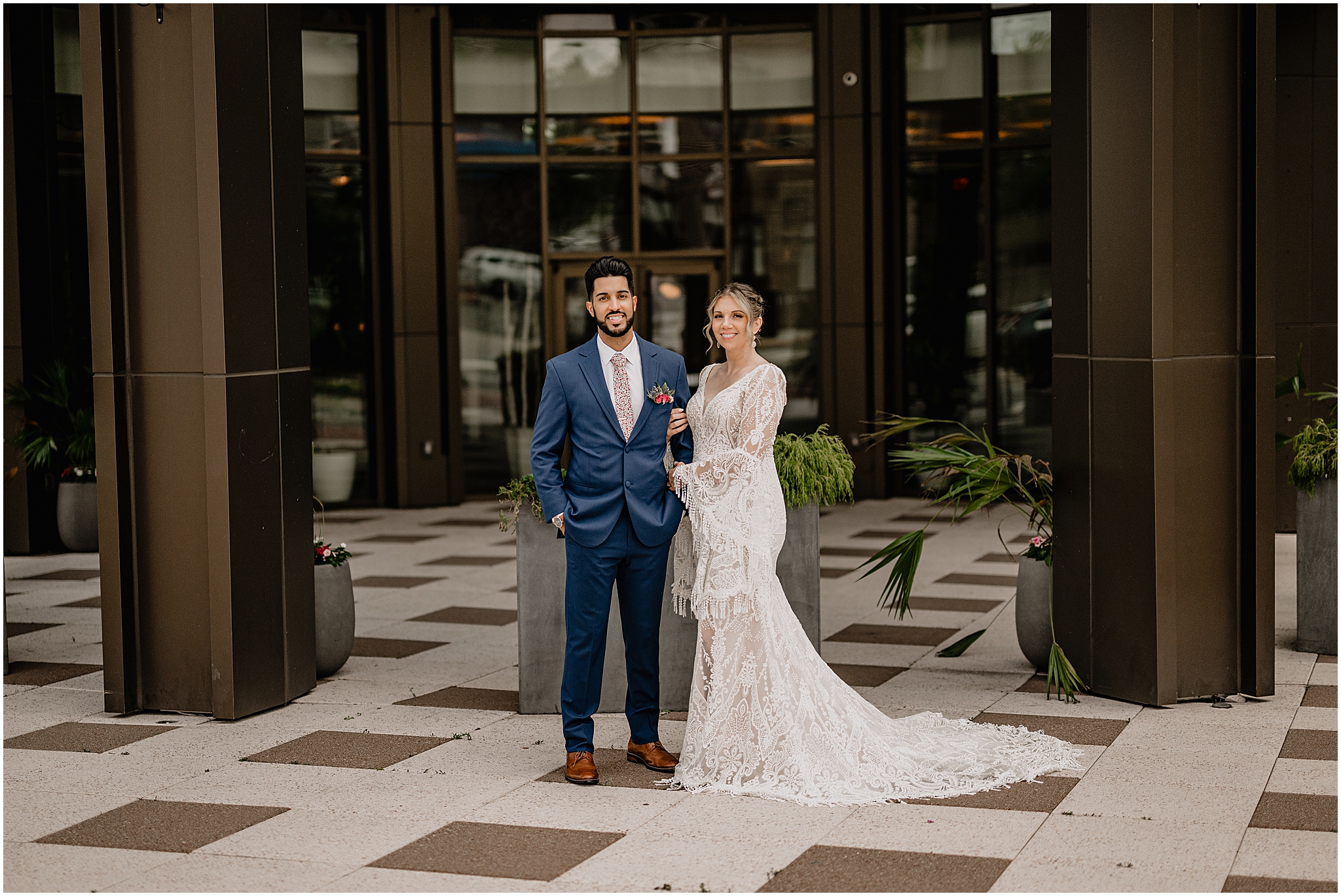 Couple at their Unforgettable Porta Montclair Wedding.