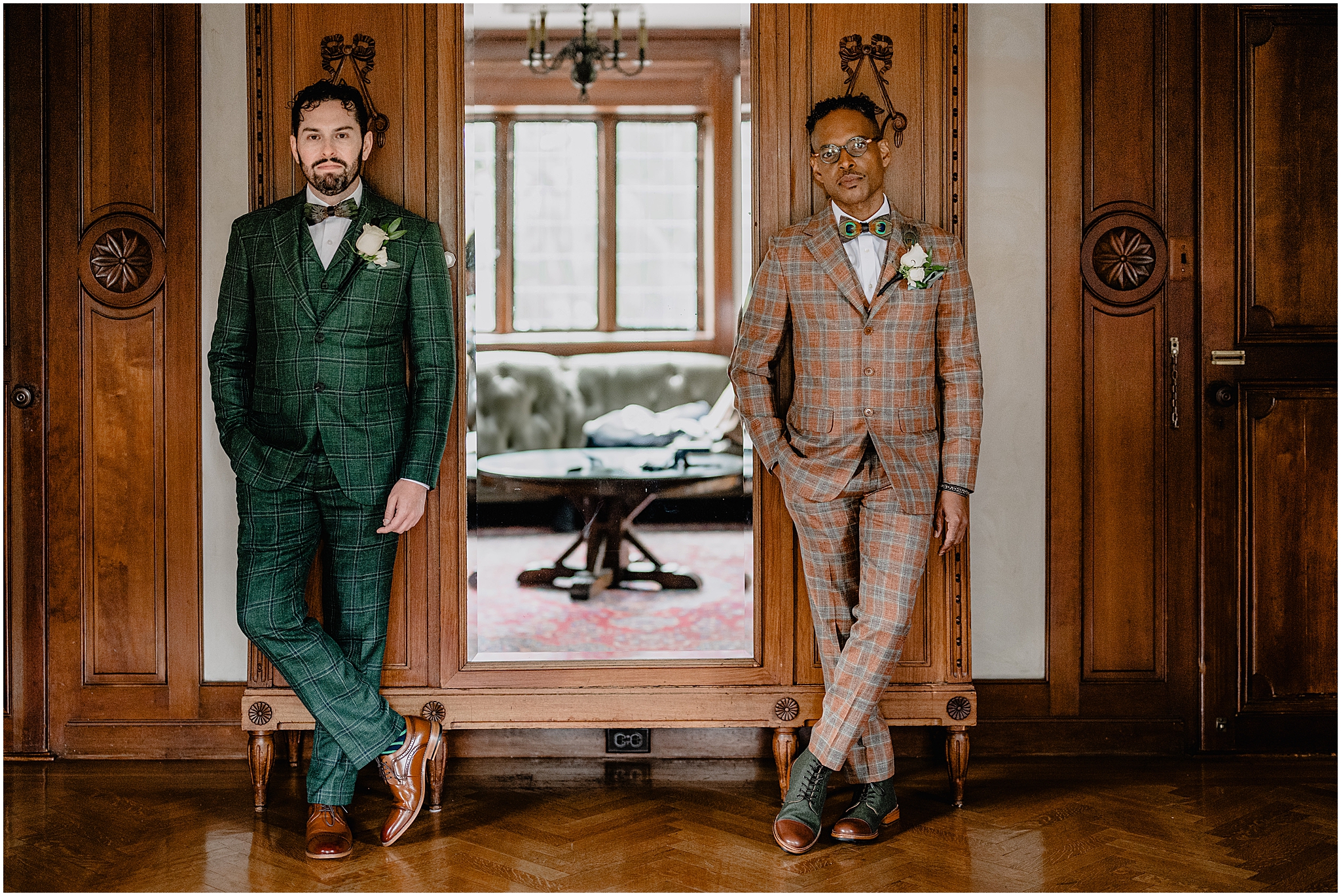 Couple at their Joyful Pleasantdale Chateau Wedding.