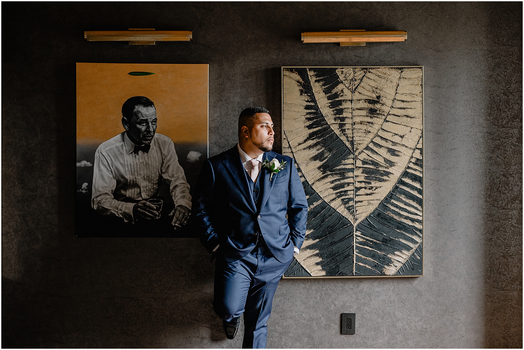Groom portrait at their Wedding at the Tilling House in Eatontown, NJ