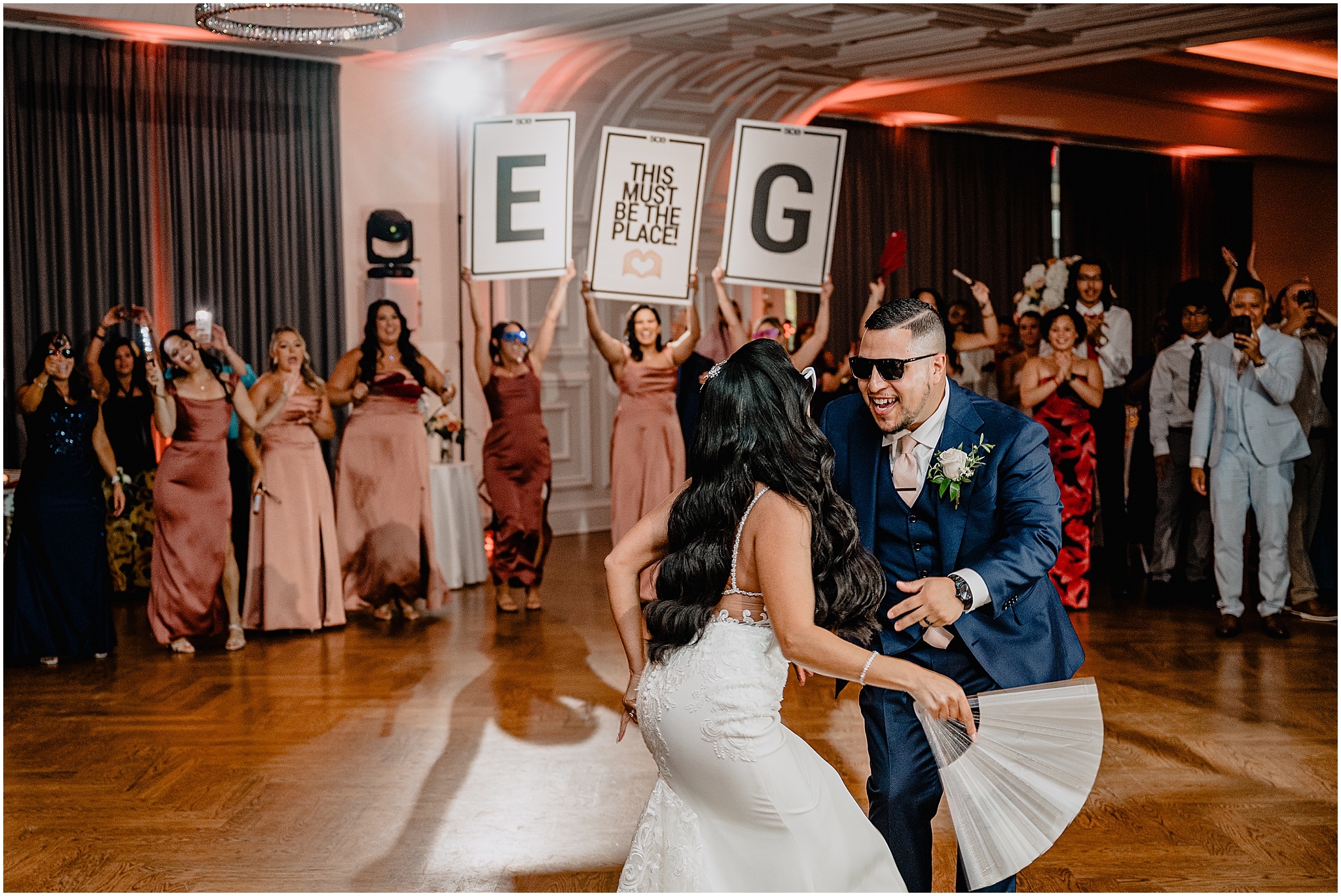 Bride and groom dancing at their Wedding at the Tilling House in Eatontown, NJ
