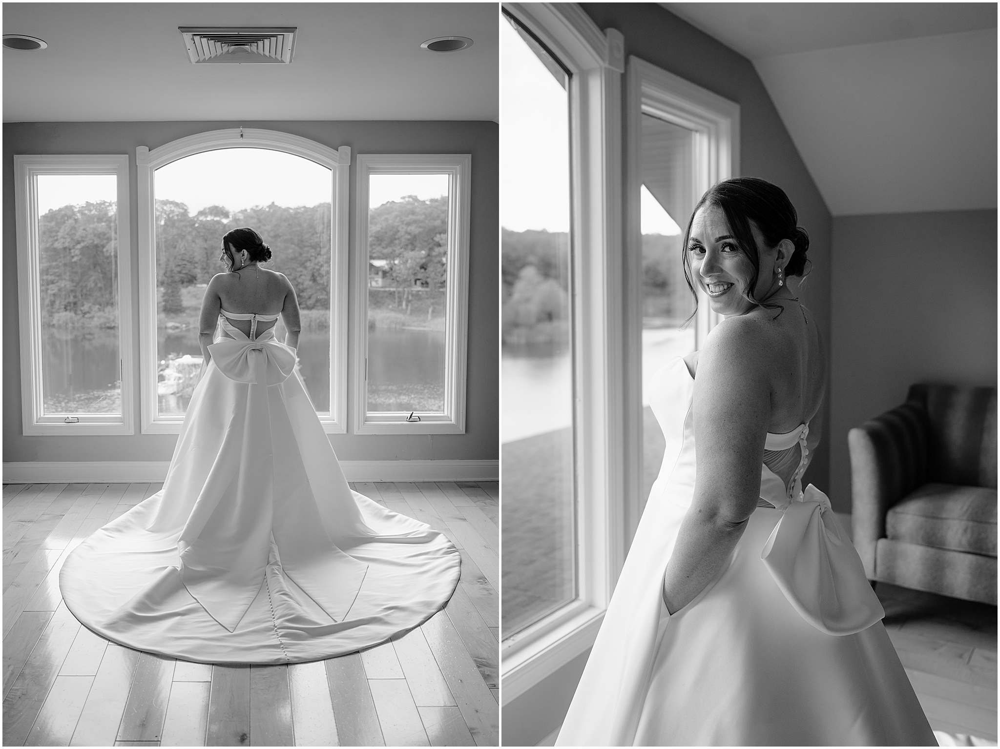 Bride’s portraits at her wedding at Rock Island Lake Club.