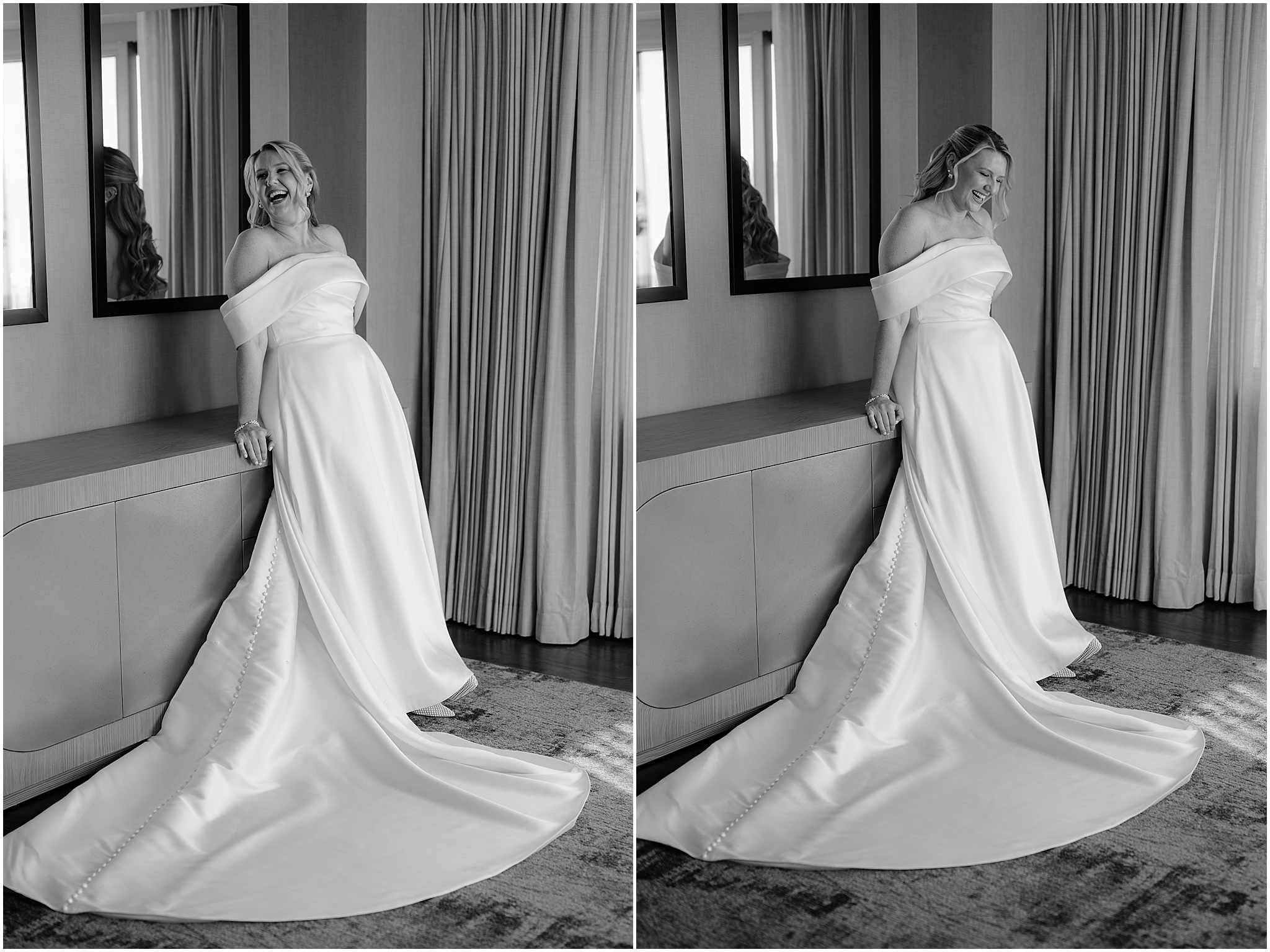 Stunning portrait of the bride, capturing her beauty and elegance at the Colorful Fall Wedding at Liberty House.