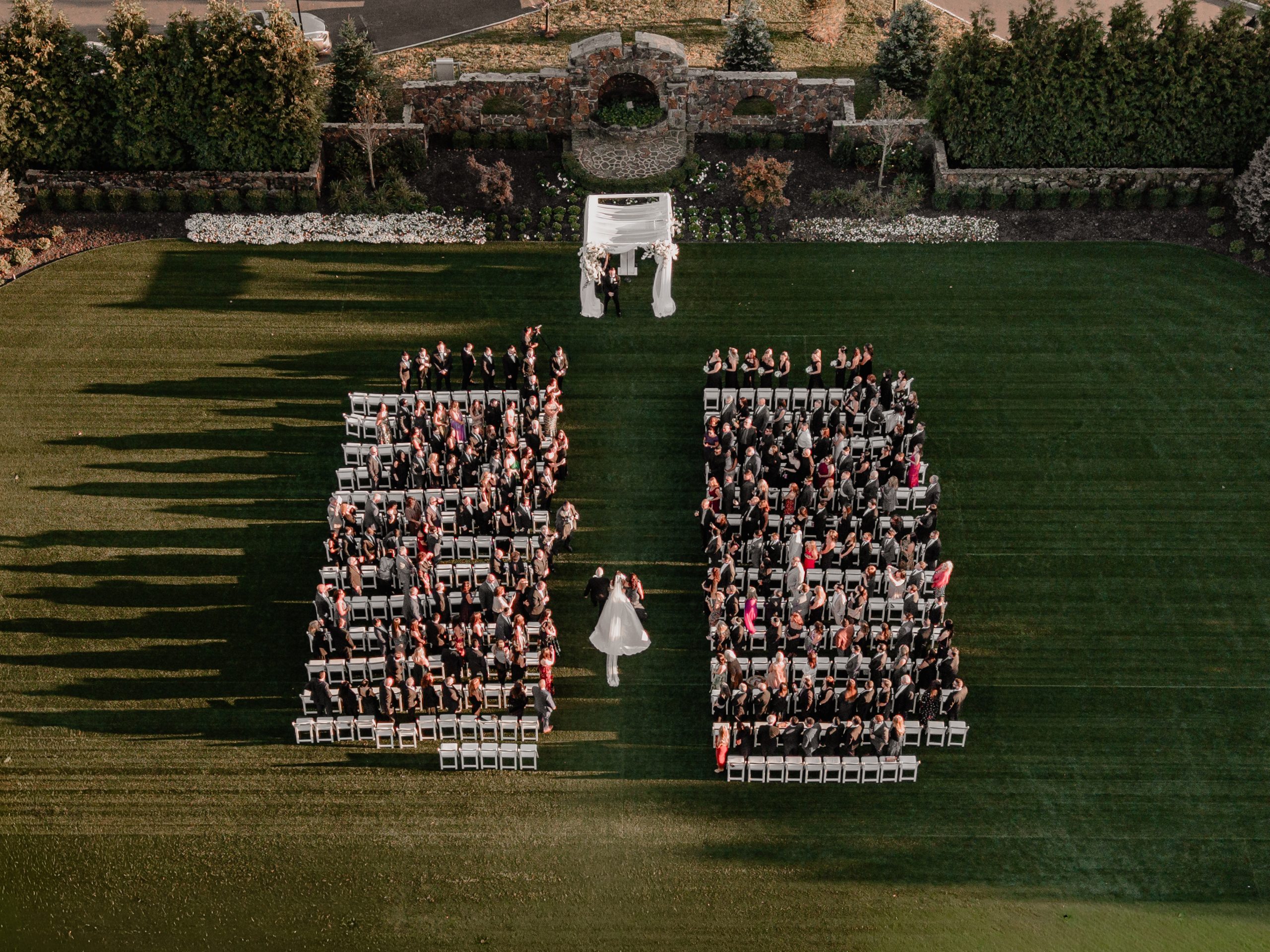 Ceremony in one of the weddings at The Tilling House.