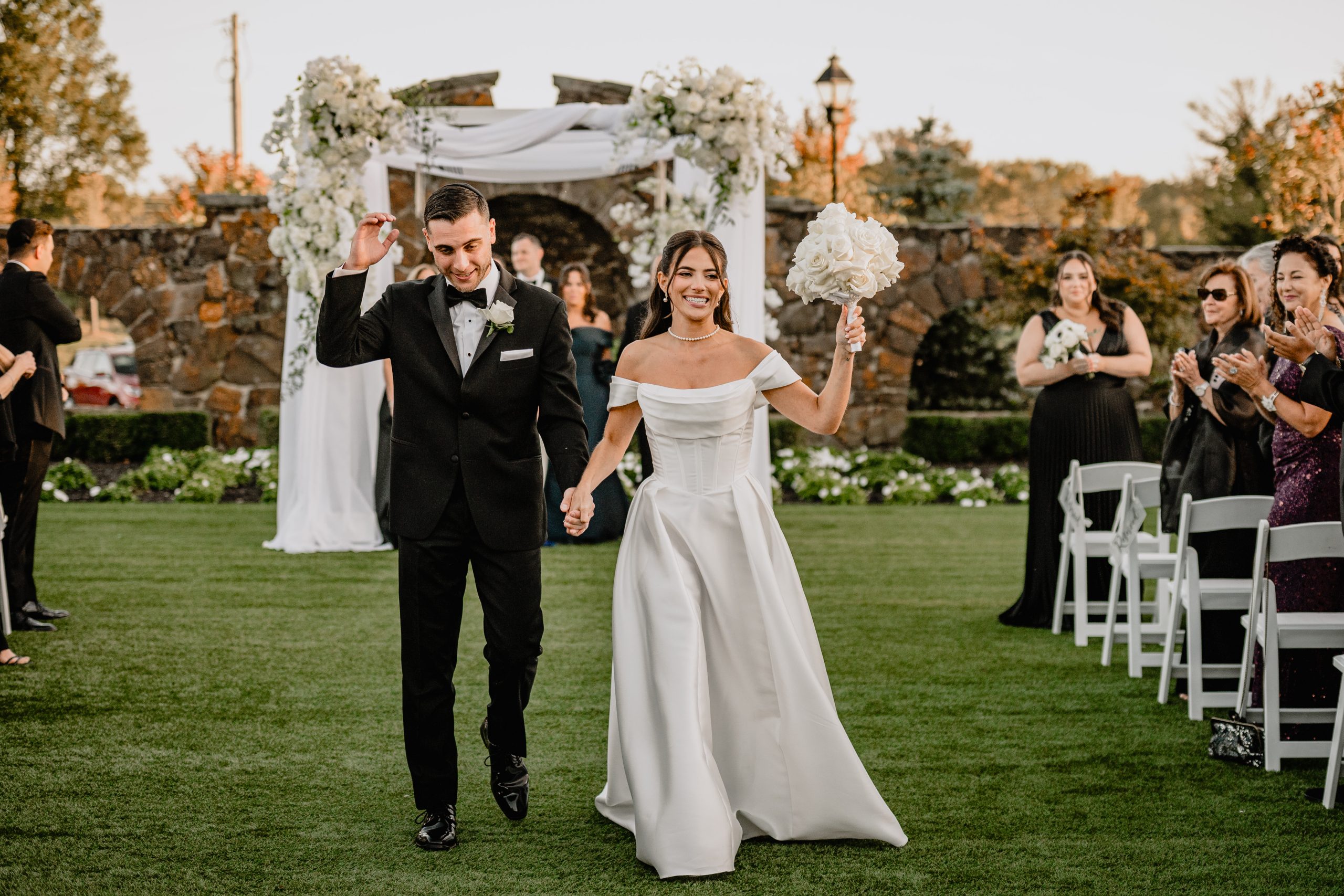 Couple at their weddings at The Tilling House.