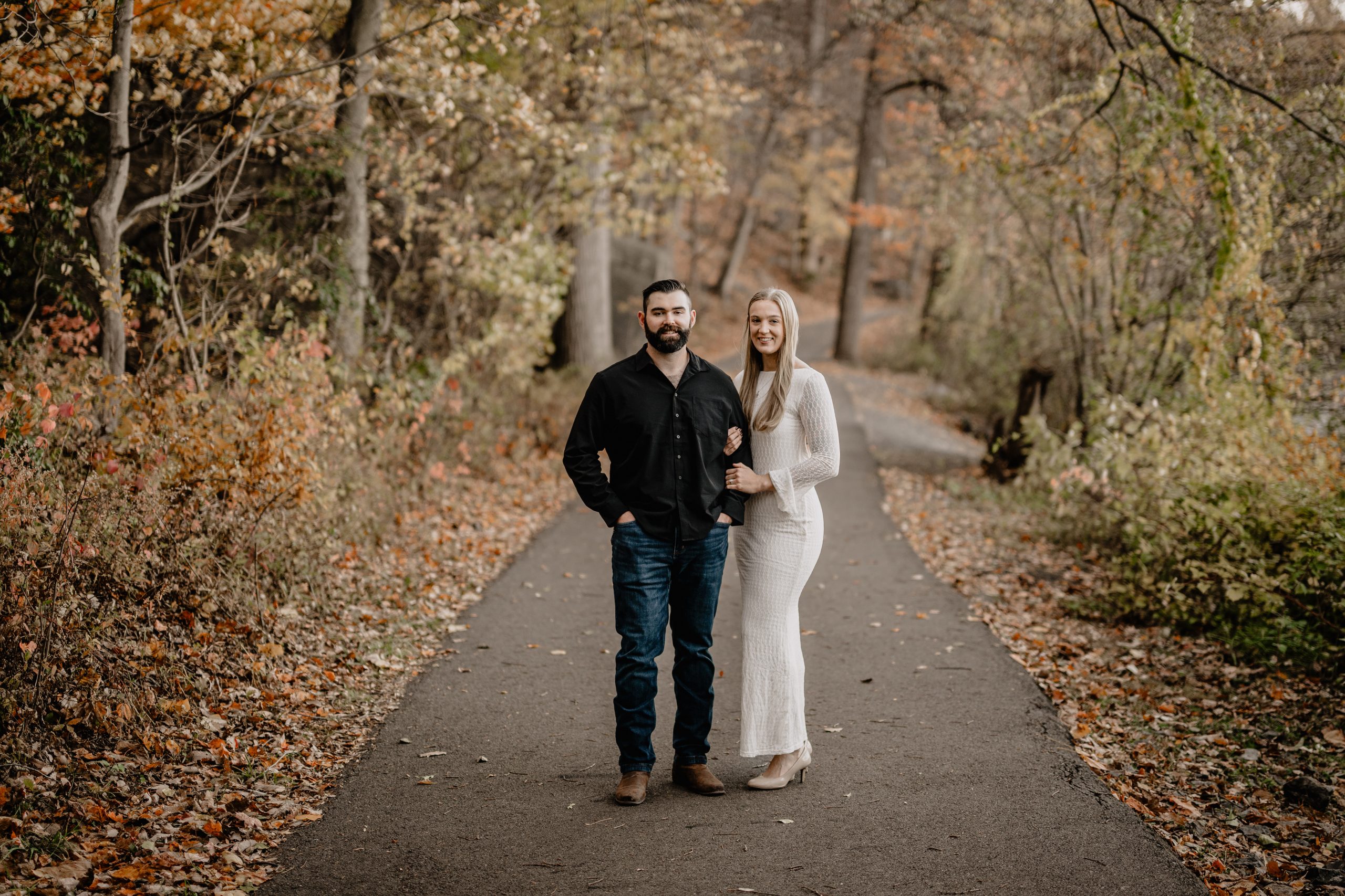 couple during their Engagement Session at Bear Mountain