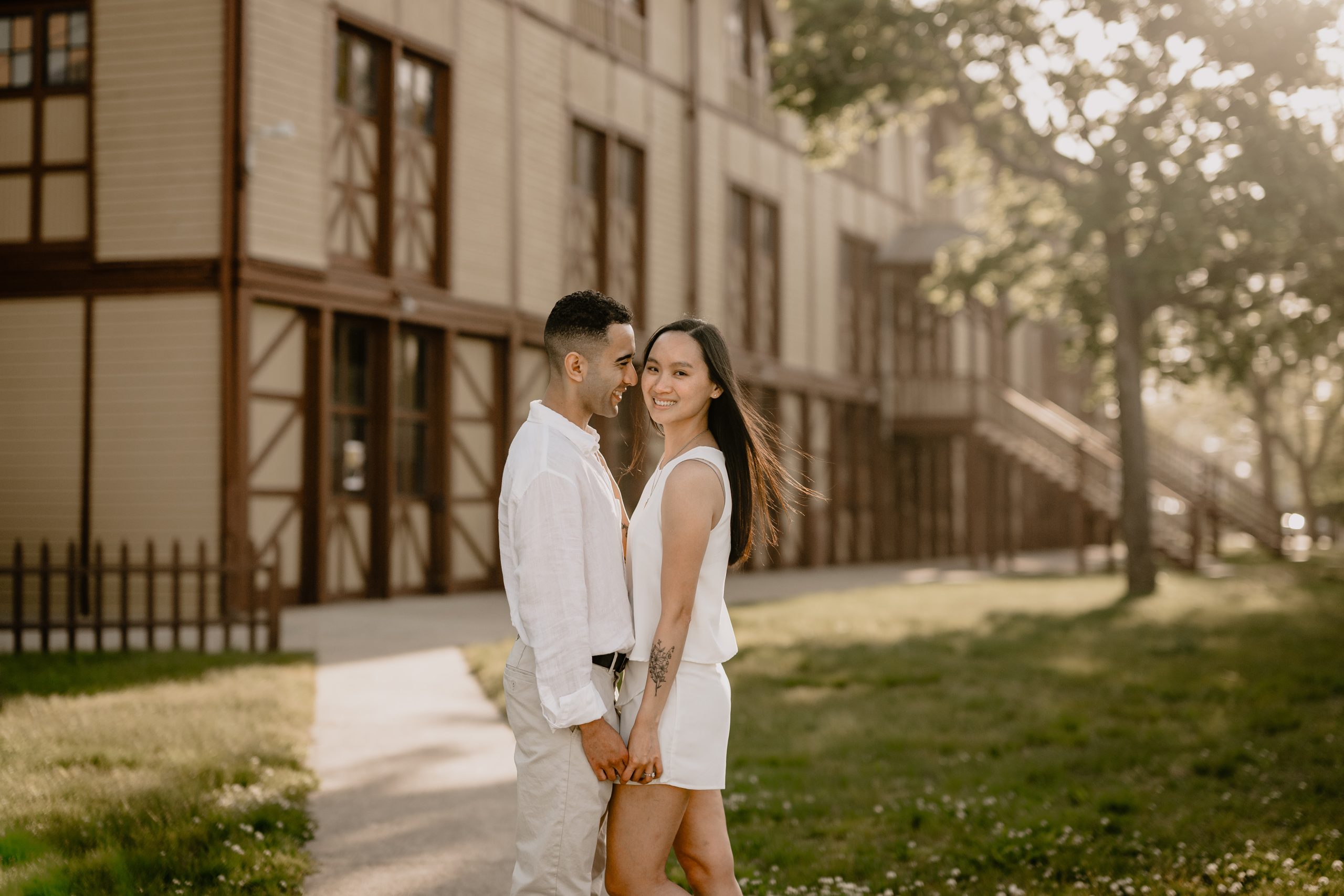 Couple during their Engagement Session in Ocean Grove