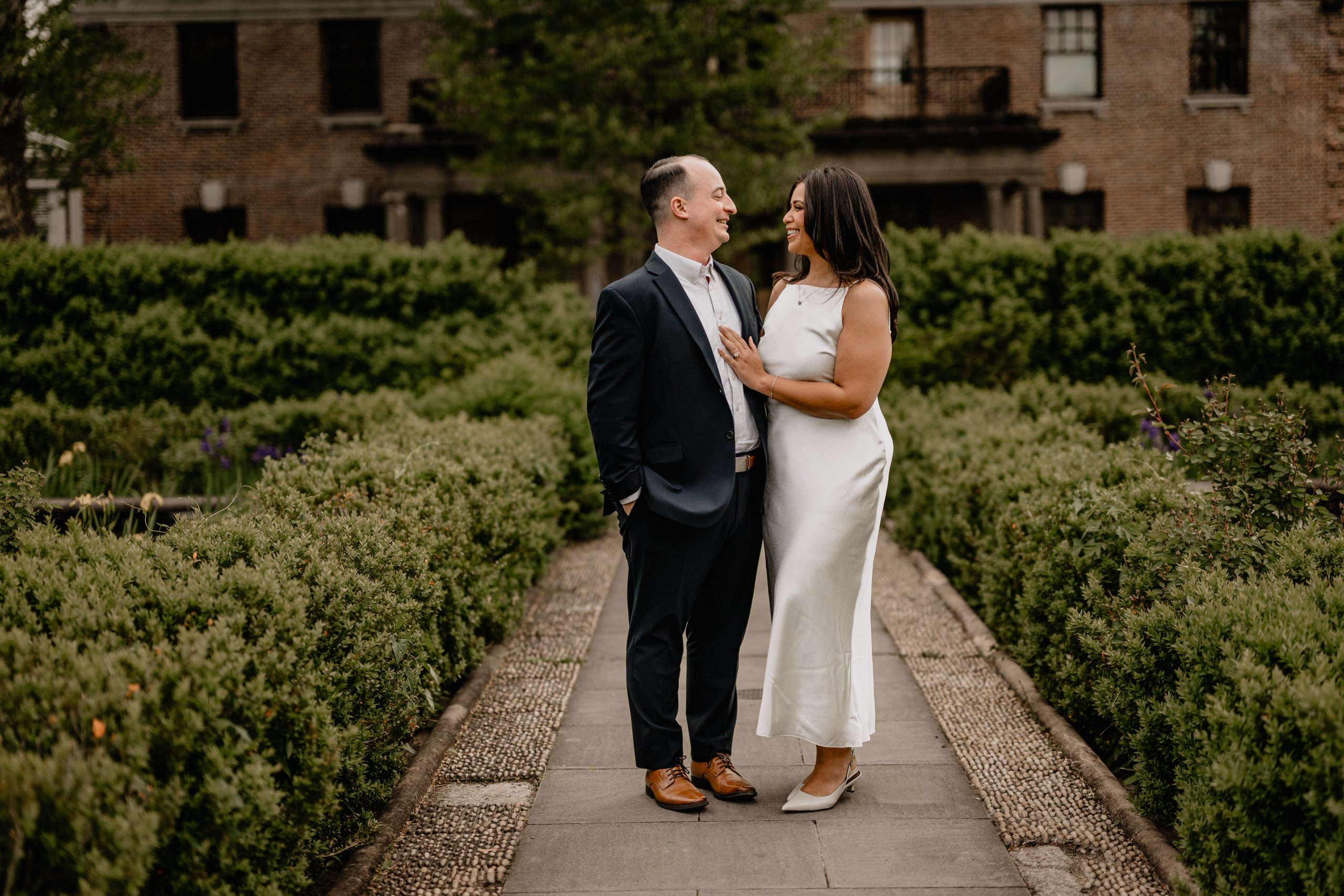 Couple during their Staten Island Engagement Session